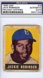 Jackie Robinson Autographed Rookie Card