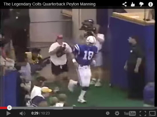 Peyton Manning Debut September 6, 1998
